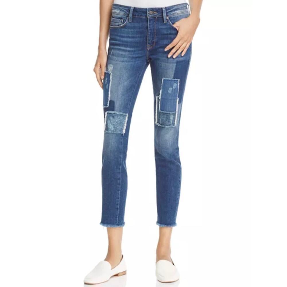 Mavi Adriana Skinny Ankle Jeans in Patched Vintage | Women’s size 26”